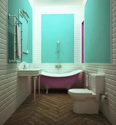 Bathroom design in different colors