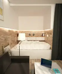 Furniture in a one-room apartment photo bed