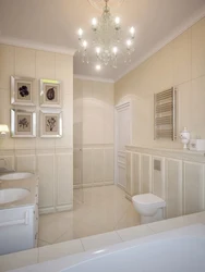 Bathroom Design Photo In Beige Tones Photo