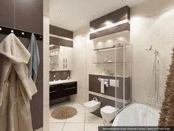 Дизайн ванной комнаты фото в бежевых тонах фото