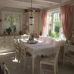Kitchen interior in shabby style