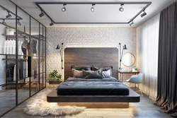 Yataq otağının interyerində loft tərzi