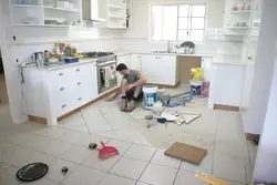 Сделать ремонт на кухне своими руками фото