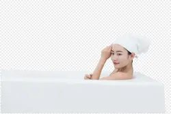 Tomoko in Uemura's bath photo