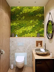 Bathroom with moss design