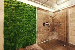 Ванная комната с мхом дизайн