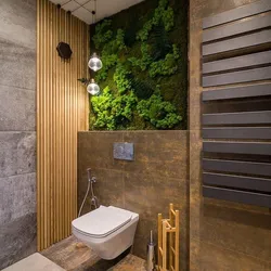Ванная комната с мхом дизайн