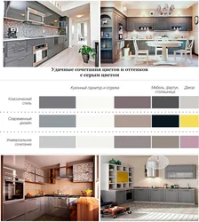 Цвет фасадов для кухни сочетание цветов в интерьере