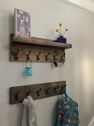 Wooden Hangers For The Hallway Wall Photos