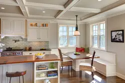 Kitchen Living Room With Windows On Different Walls Photo