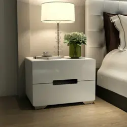 Yataq otağı dizaynı üçün yataq masaları fotoşəkili