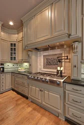 Tiles for kitchen backsplash in classic style photo