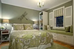 Combination Of Olive In The Bedroom Interior Photo