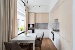 Bright small kitchen design