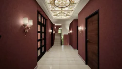 Wall color in a dark hallway photo