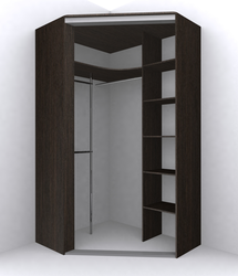 Corner Wardrobe For The Bedroom In A Modern Style Photo