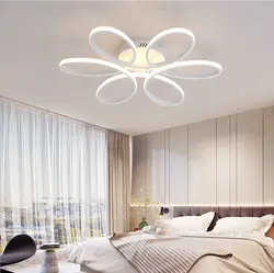 Photo of a chandelier in the bedroom for a tensioner