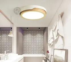 Светильники в натяжном потолке в ванной фото