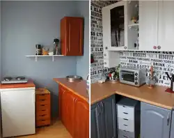 Перекраска кухни фото до и после