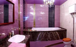 Арзан плиткалардан жасалған ванна фотосуреті