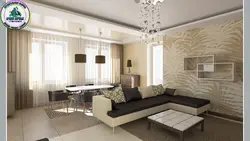 Дизайн гостиной коричневый белый
