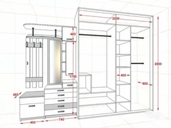 Дизайн шкафа купе для прихожей 3 метра