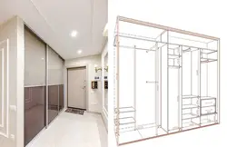 Wardrobe design for hallway 3 meters