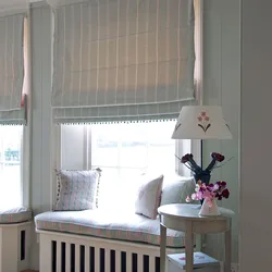 Roman blinds for the bedroom photo