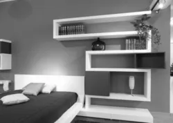 Modern Shelves In The Bedroom Photo