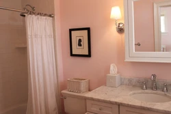 Ванная комната дизайн персиковый