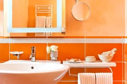 Ванная комната дизайн персиковый