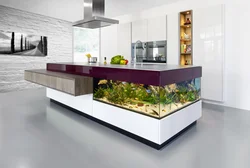 Аквариум на кухне фото дизайн