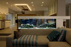 Aquarium in the kitchen photo design