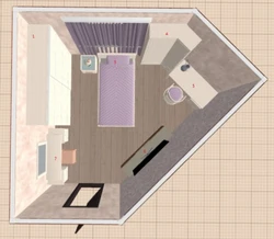 Пятиугольная гостиная дизайн интерьера
