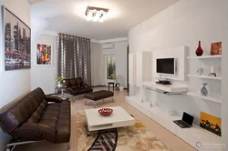 Pentagonal living room interior design