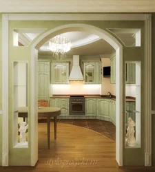 Kitchen arch drywall design