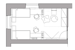 Bedroom design according to apartment layout