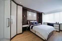 Дызайн спальні з 2 шафамі