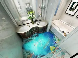 Beautiful bathroom floor photo