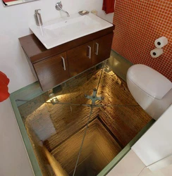 Beautiful bathroom floor photo