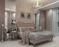 Bedroom in powder color design