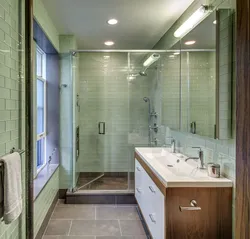 Bathroom Design In Olive Color