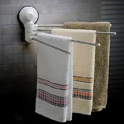 Towels in the bathroom interior photo