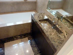 Дызайн ванны з граніту фота