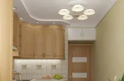 Ceiling design in a Khrushchev-era kitchen