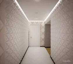 Koridordagi 3D Panellar Fotosurati