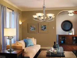 Beautiful Chandeliers In The Living Room Interior