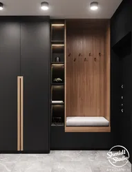 Wardrobe In A Small Hallway With A Mirror Photo