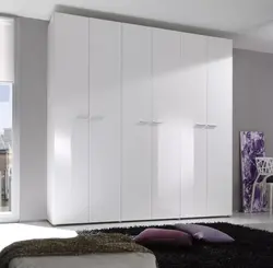 White wardrobe for bedroom photo design