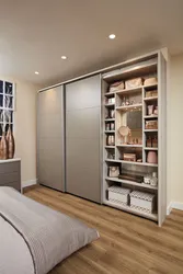 Living room interior with dressing room